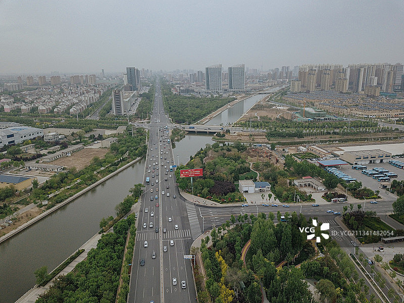 东营 东营区 地标 航拍素材 山东 东营市 城市 商业 风光图片素材