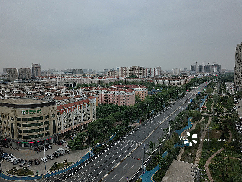 滨州 滨城区 地标 航拍素材 山东 滨州市 城市 商业 风图片素材