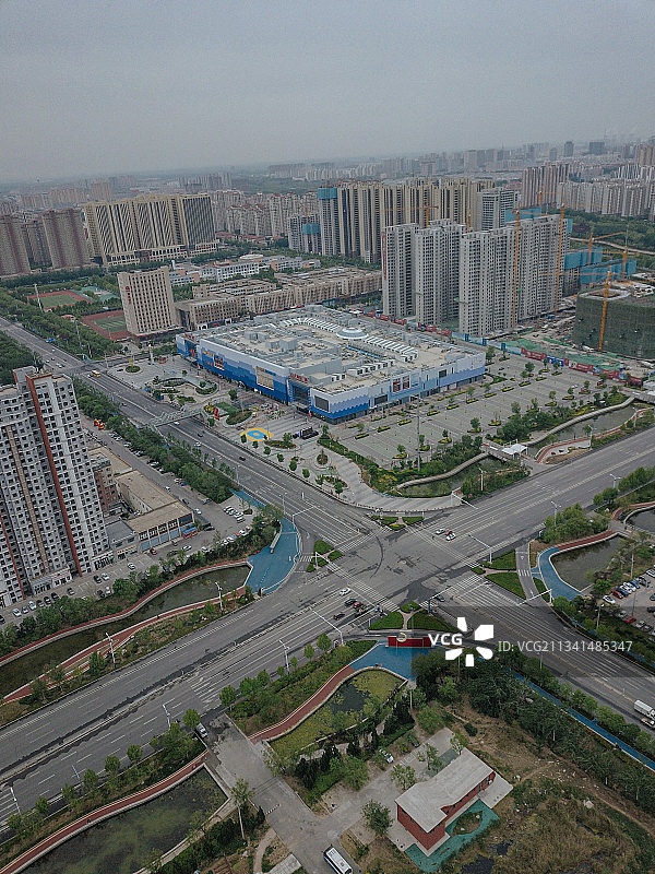 滨州 滨城区 地标 航拍素材 山东 滨州市 城市 商业 风图片素材