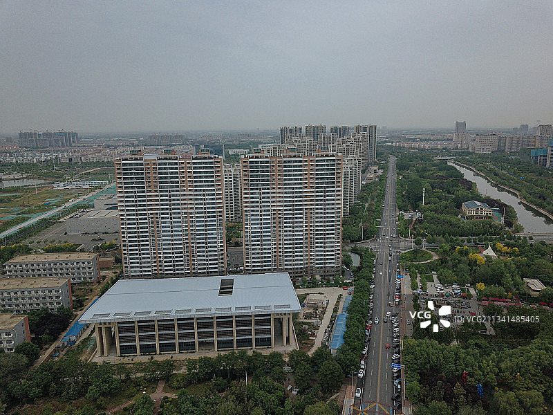 滨州 滨城区 地标 航拍素材 山东 滨州市 城市 商业 风图片素材