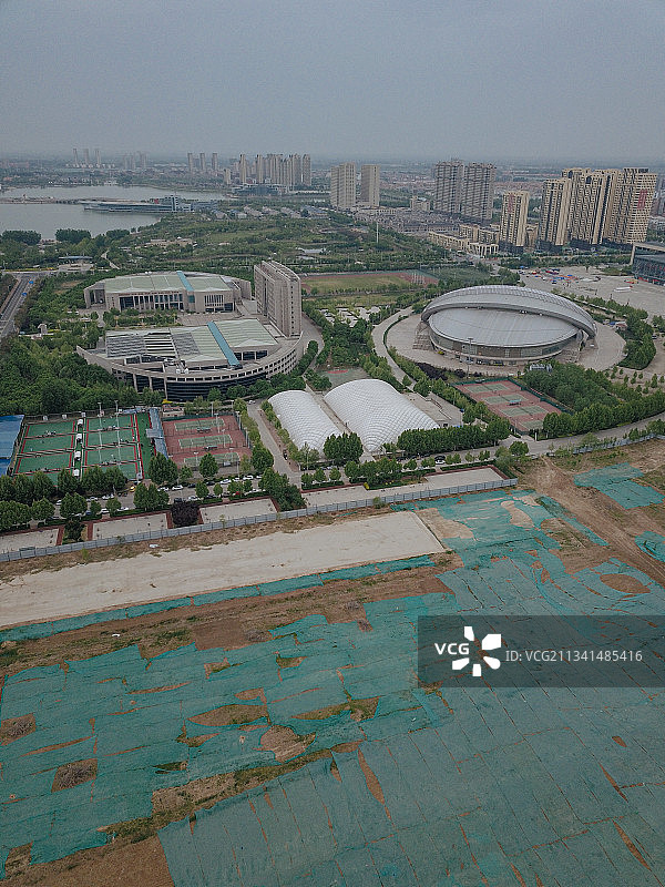 滨州 滨城区 地标 航拍素材 山东 滨州市 城市 商业 风图片素材