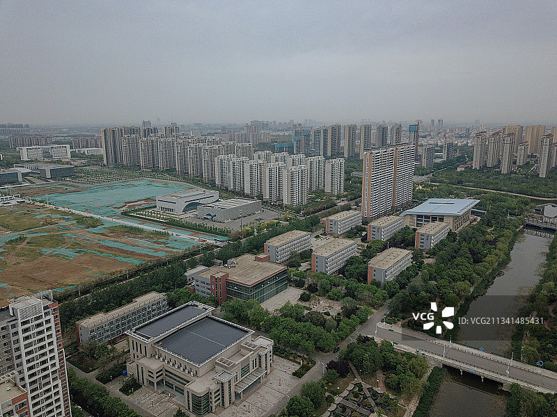 滨州 滨城区 地标 航拍素材 山东 滨州市 城市 商业 风图片素材