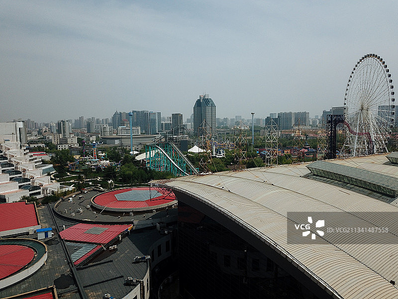 潍坊 奎文区 地标 航拍素材 山东 潍坊市 城市 商业 风光图片素材