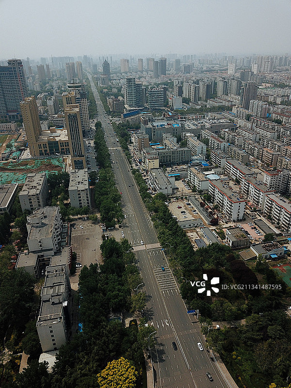 潍坊 奎文区 地标 航拍素材 山东 潍坊市 城市 商业 风光图片素材