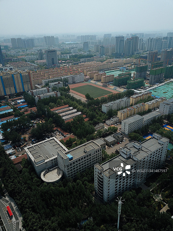 潍坊 奎文区 地标 航拍素材 山东 潍坊市 城市 商业 风光图片素材