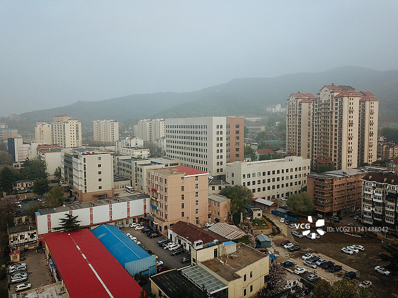 烟台 莱山区 地标 航拍素材 山东 烟台市 城市 商业 风光图片素材