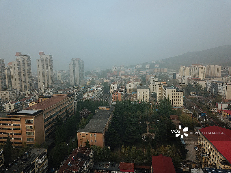 烟台 莱山区 地标 航拍素材 山东 烟台市 城市 商业 风光图片素材