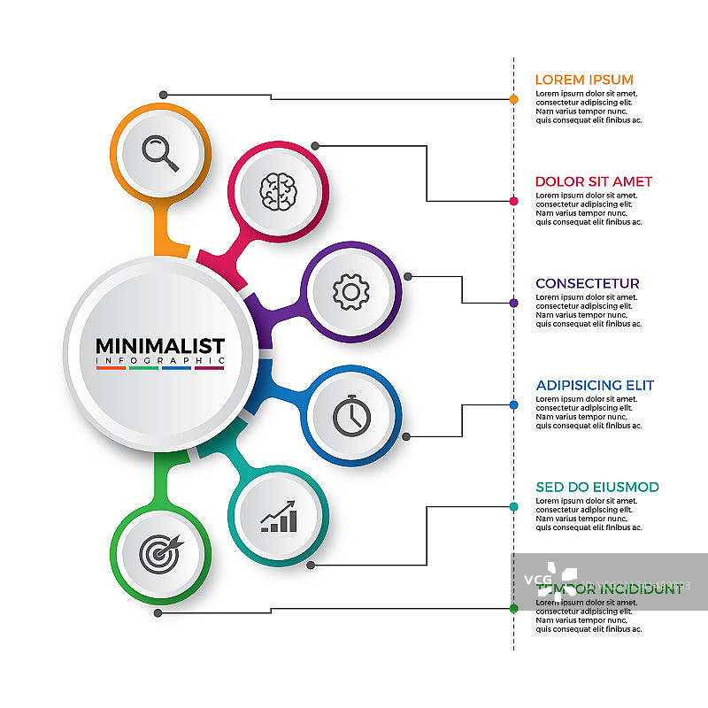 商业的现代信息图表元素图片素材