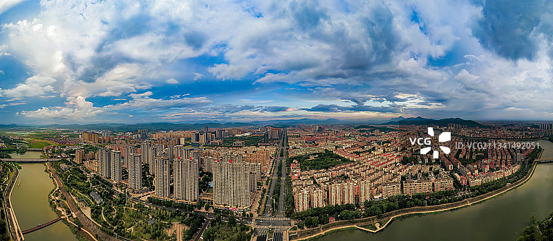 西施故里：夏日的诸暨城图片素材