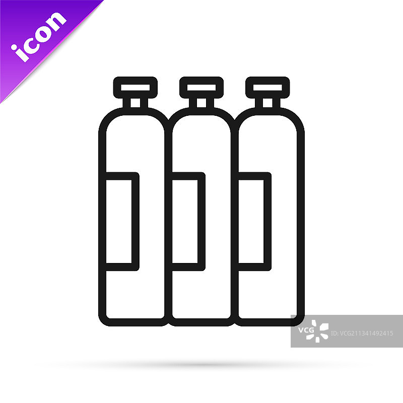 黑色工业气体罐图片素材