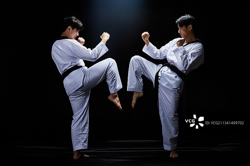 跆拳道、运动、比赛、奥运会、武术、对抗、挑战、激情、自信图片素材