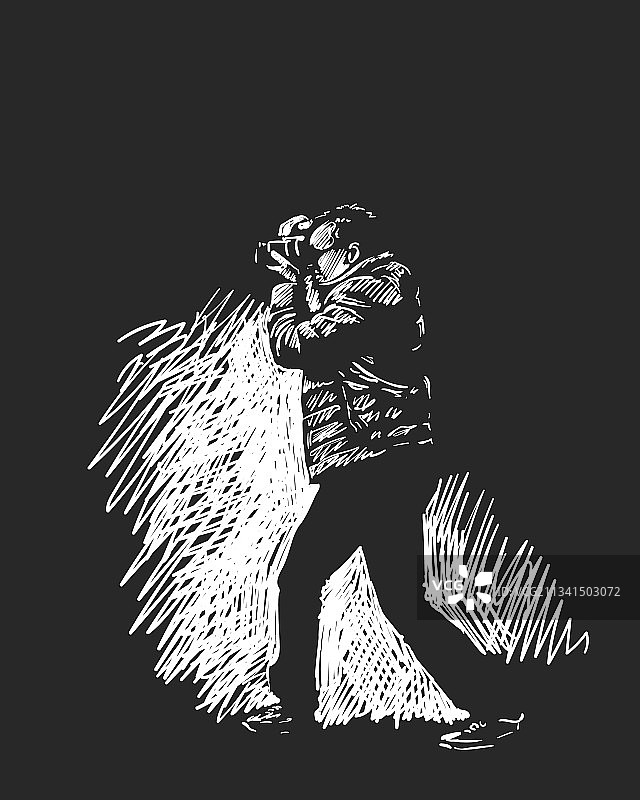 摄影师与照相机人物绘画图片素材