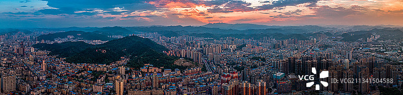 城市风光全景天际线图片素材