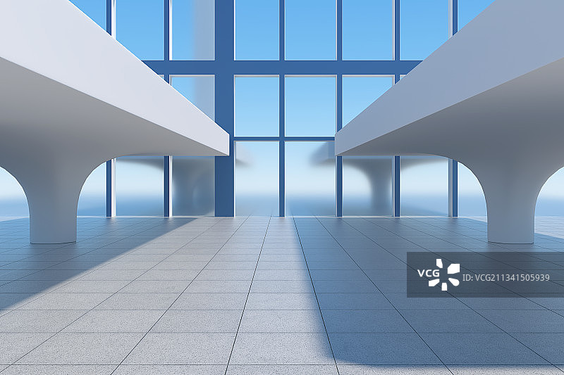 3D现代简洁空间背景图片素材