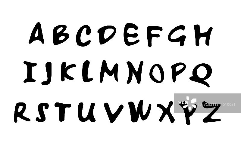 黑色字母图片素材