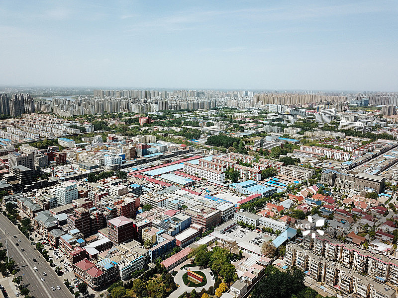 燕郊  地标 航拍素材 河北省  廊坊市  三河 燕郊开发图片素材