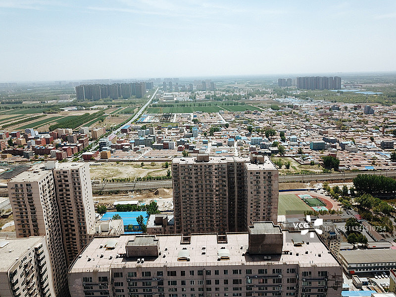 燕郊  地标 航拍素材 河北省  廊坊市  三河 燕郊开发图片素材