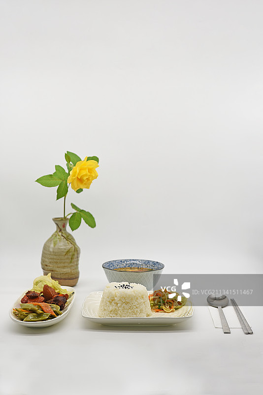 商务简餐饭菜图片素材