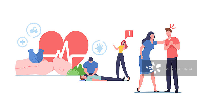 心肺复苏急救图片素材