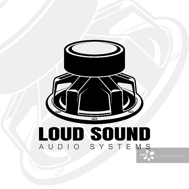 音箱磁铁向上标志设计图片素材