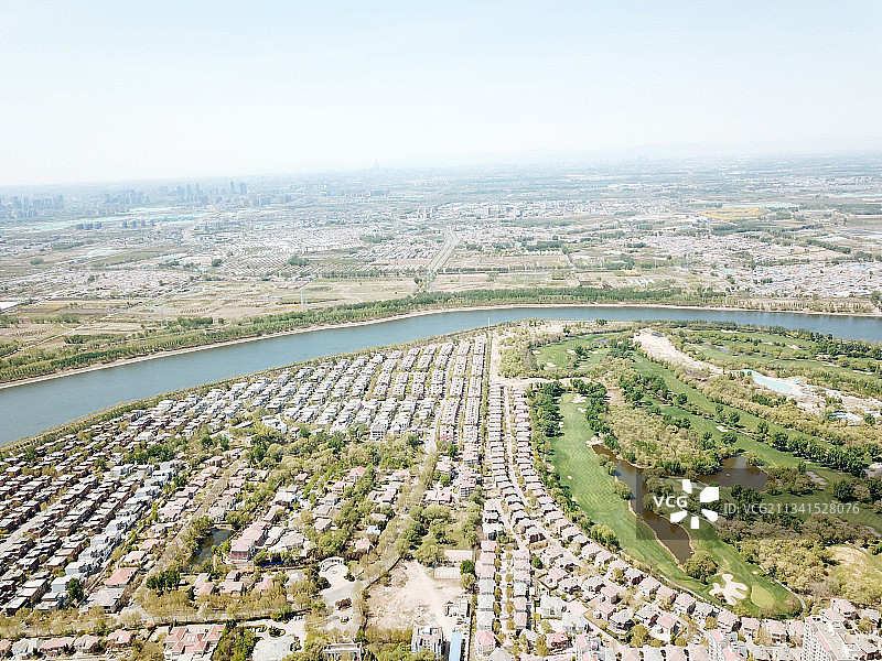 燕郊  地标 航拍素材 河北省  廊坊市  三河 燕郊开发区图片素材