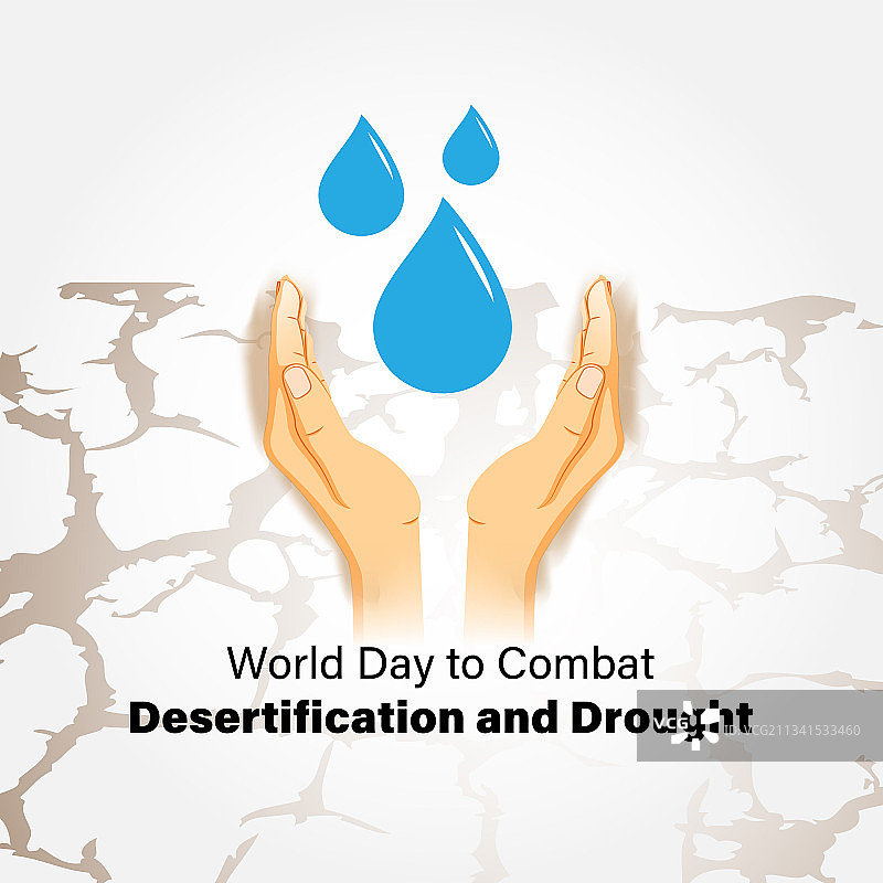 世界防治荒漠化和干旱日图片素材