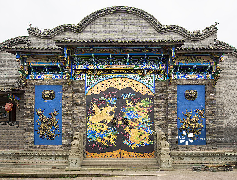 2013-05-28中国，四川省，遂宁市，龙凤古镇图片素材