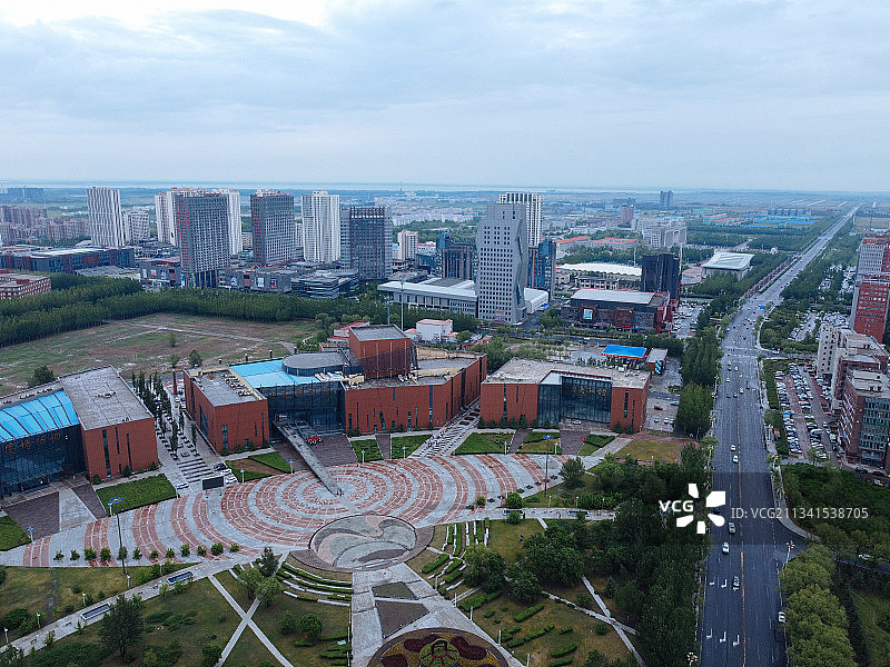 大庆 萨尔图区 地标 航拍素材 黑龙江 大庆市 城市 商业图片素材