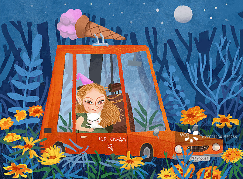 森系女孩-夏图片素材