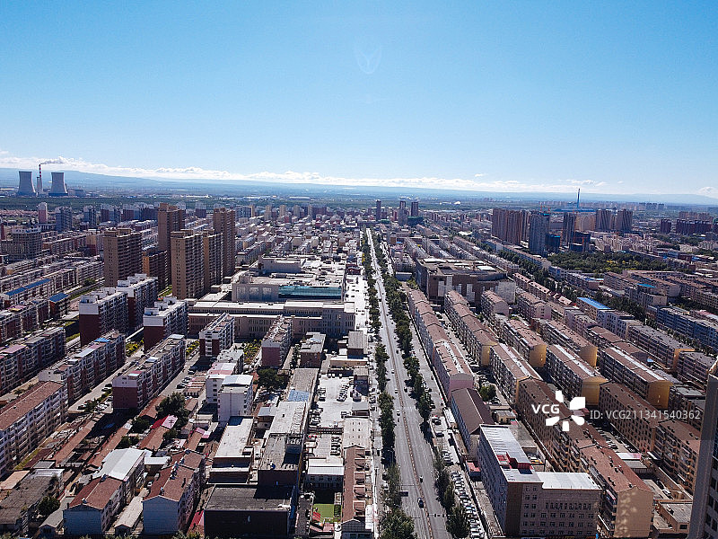 集宁区 乌兰察布 地标 航拍素材 内蒙古自治区 乌兰察布市图片素材