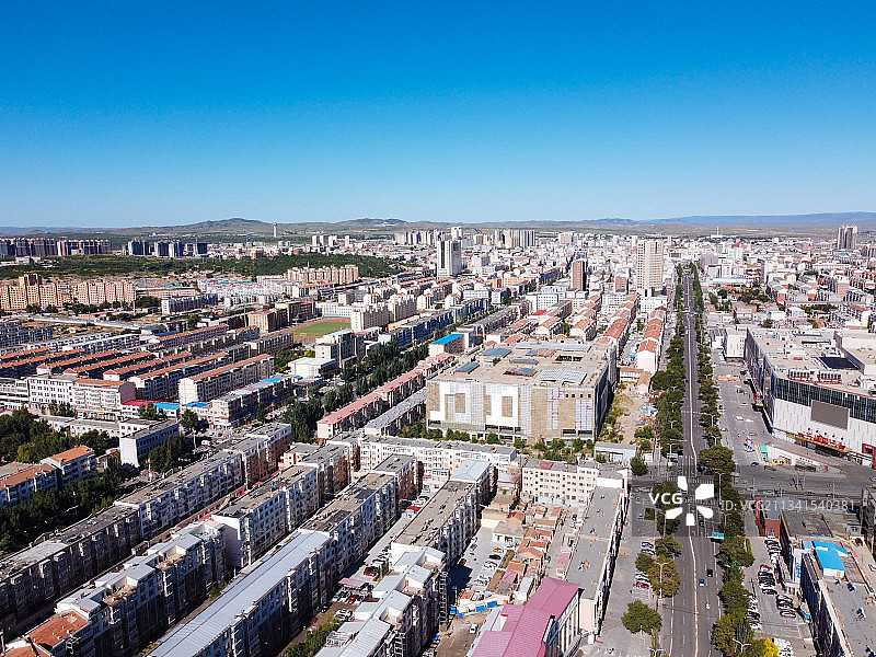 集宁区 乌兰察布 地标 航拍素材 内蒙古自治区 乌兰察布市图片素材