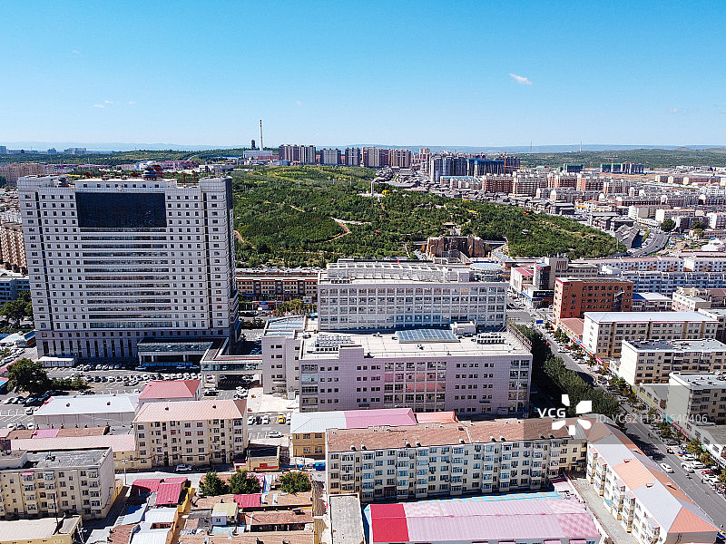 集宁区 乌兰察布 地标 航拍素材 内蒙古自治区 乌兰察布市图片素材