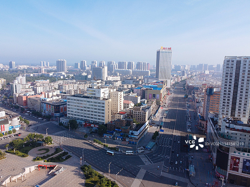 齐齐哈尔 铁锋区 地标 航拍素材 黑龙江 齐齐哈尔市 城市图片素材