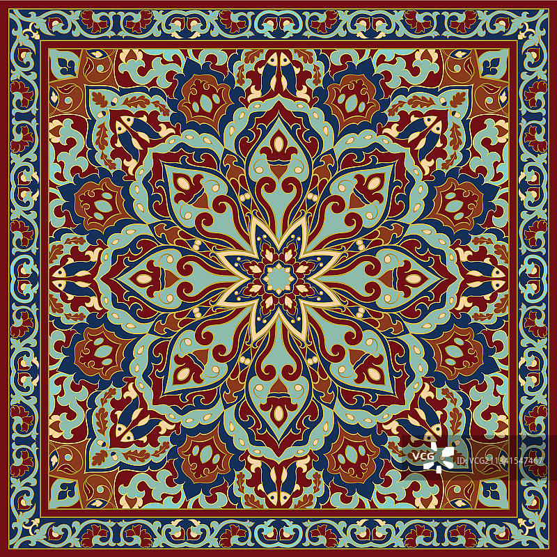 东方抽象地毯图片素材