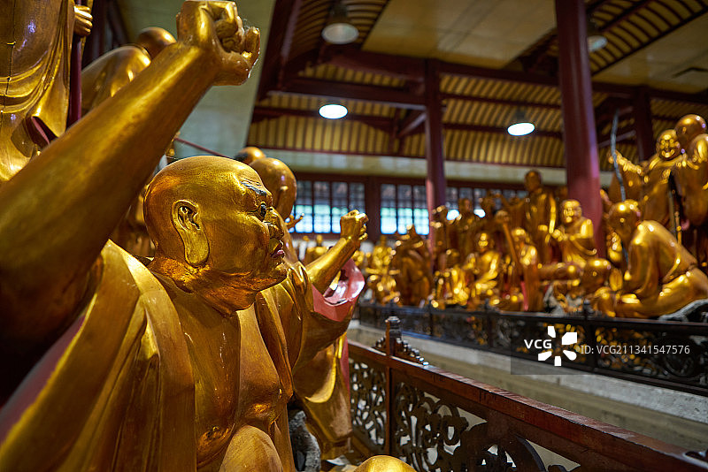 国清寺罗汉殿图片素材