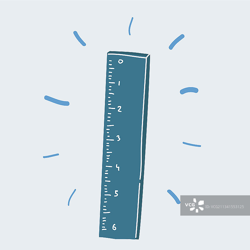 白色背景上的标尺图片素材