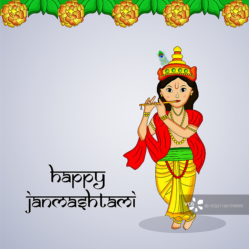 印度教节日： Janmashtami图片素材