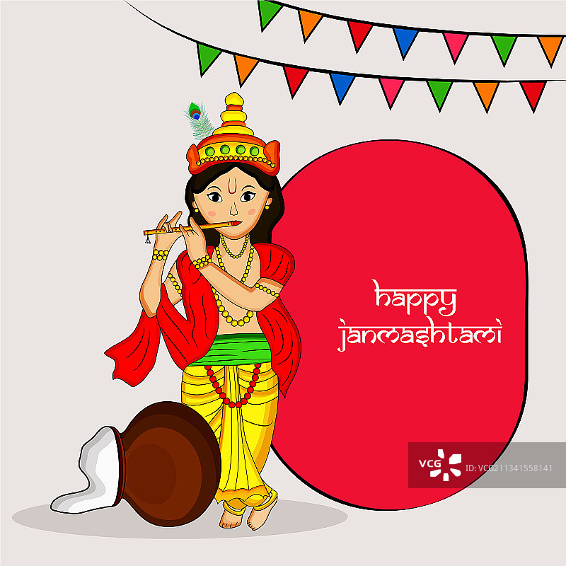 印度教节日： Janmashtami图片素材