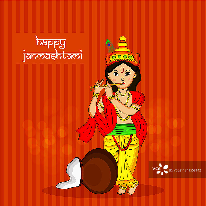 印度教节日： Janmashtami图片素材