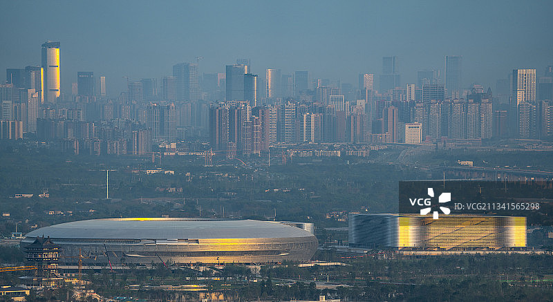 大运村成都东安湖体育场馆。图片素材