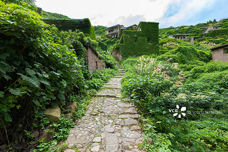 浙江省舟山市嵊泗县嵊泗列岛绿野仙踪无人村图片素材