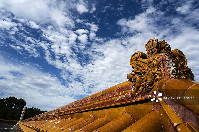 雨过天晴的北京地坛公园图片素材
