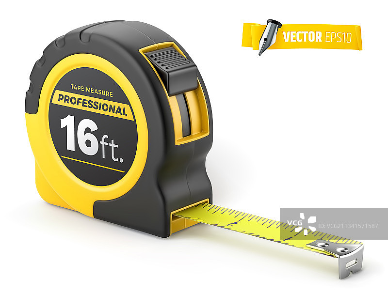 逼真卷尺图片素材