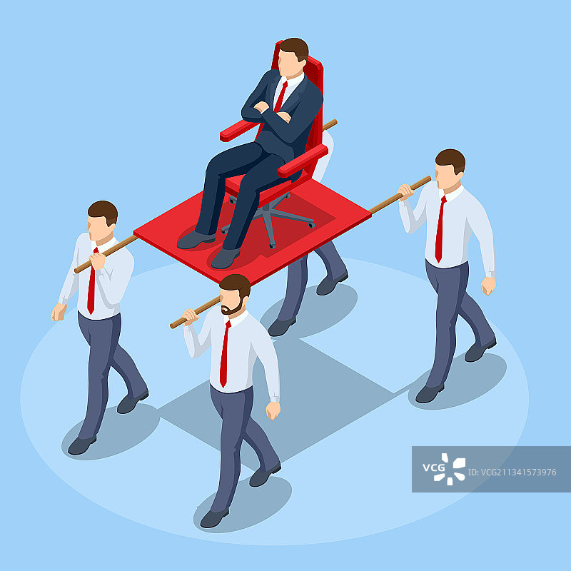 2.5D概念：傲慢或专横的经理图片素材