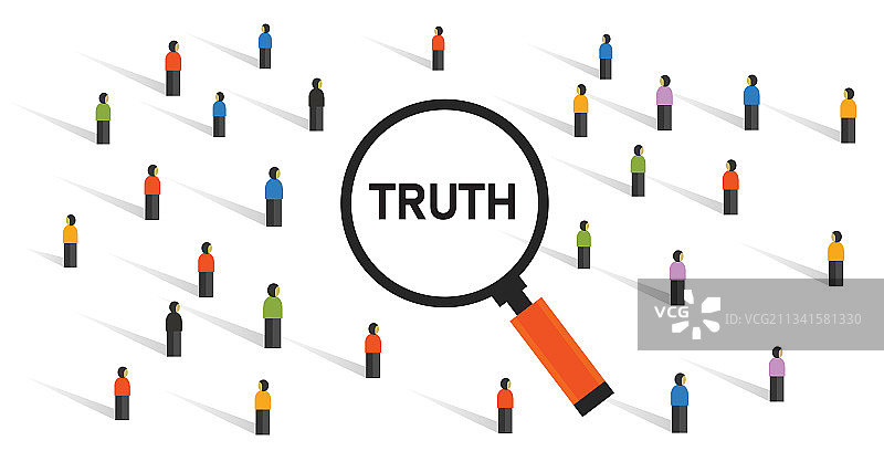 放大镜下探寻真相图片素材