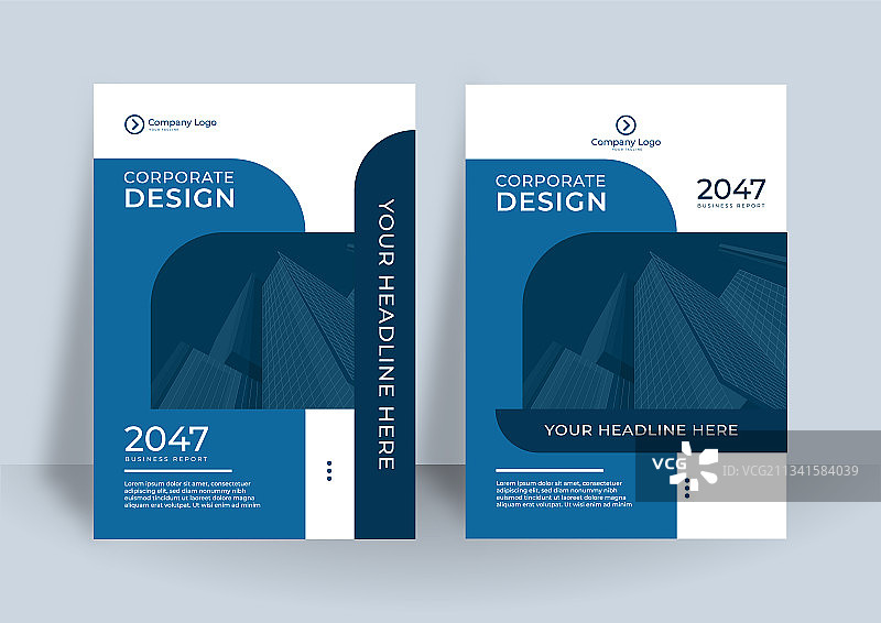 企业年度报告册设计模板图片素材