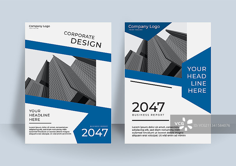 企业年度报告册设计模板图片素材