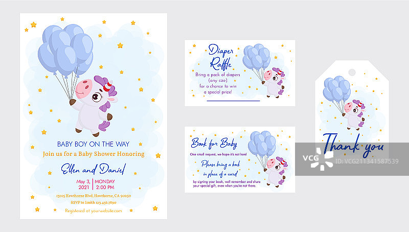 巴肖尔派对邀请卡图片素材