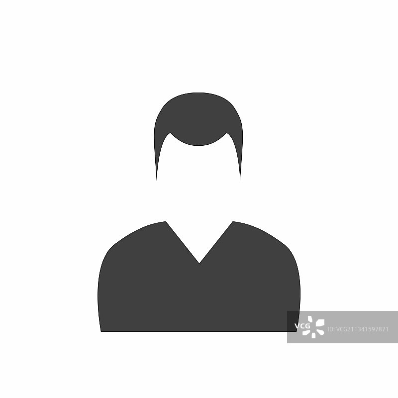 男女头像图标剪影图片素材