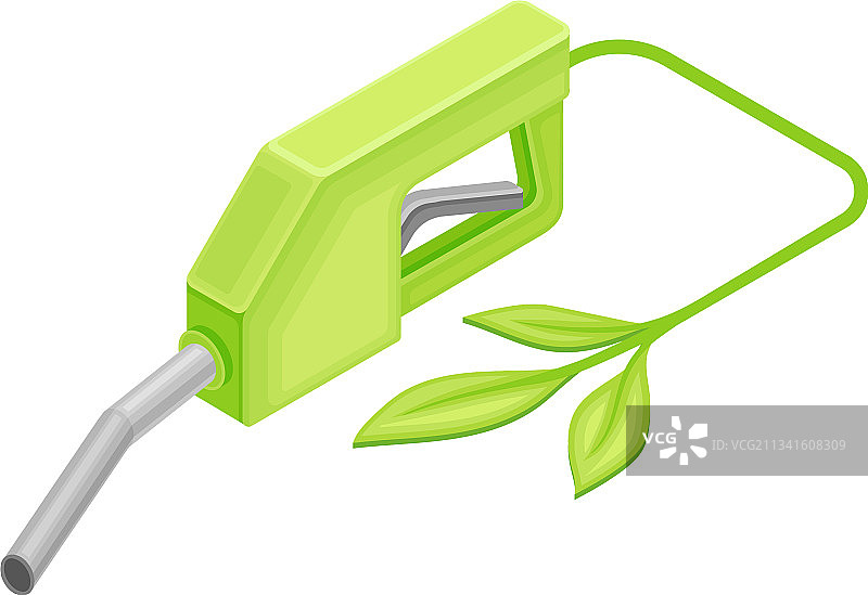 带加油枪的可再生绿色能源图片素材